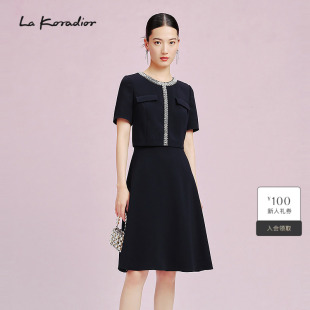裙 洋装 Koradior拉珂蒂春季 连衣裙 礼服裙假两件洋装 法式