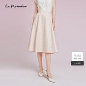 气质a字雅致花纱半身裙女 通勤时尚 Koradior拉珂蒂2025夏新款
