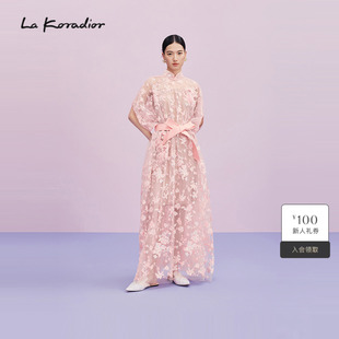 Lakoradior拉珂蒂刺绣灯笼袖 essential联名系列 系带仙女裙
