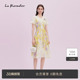 桑蚕丝花卉连衣裙女 Lakoradior拉珂蒂显瘦2025夏季 蝴蝶兰灵感