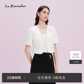 koradior拉珂蒂时尚 短袖 西装 新款 女2025夏季 外套 商场同款