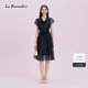 法式 新款 蝴蝶结系带连衣裙女 Koradior拉珂蒂通勤2025商场同款