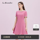 法式 粉红春季 洋装 Lakoradior拉珂蒂商场同款 A字连衣裙 裙