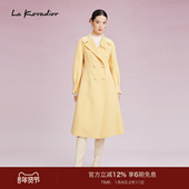 气质收腰大衣 减龄女优雅秋冬新款 羊毛 Lakoradior拉珂蒂时尚