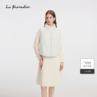 Lakoradior拉珂蒂秋马甲披肩外套 丹麦进口SAGA级水貂