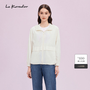 【UPF50+】La Koradior拉珂蒂商场同款2025轻薄连帽防晒衣上衣女