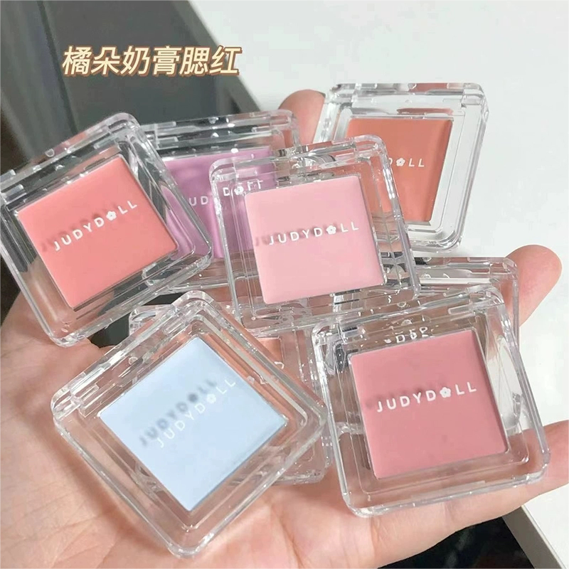 judydoll橘朵单色腮红奶膏腮红膏泥高光修容腮紫腮蓝哑光提亮膨胀
