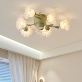 吊扇灯客厅摇头卧室现代简约新款 饭厅吊扇灯电风扇一体灯吸顶灯儿