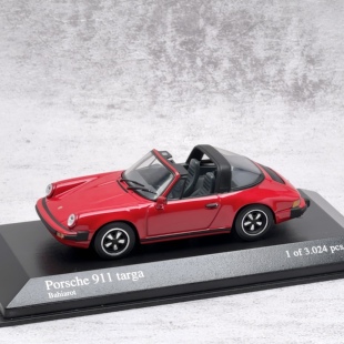 迷你切Minichamps 1/43 保时捷911 Targa合金车模