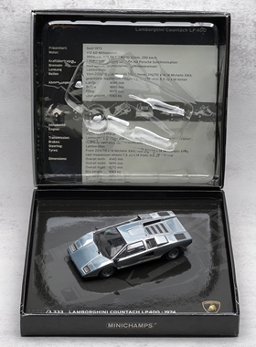迷你切Minichamps 1/43兰博基尼Countach LP400合金车模
