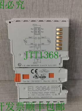 原装供应BECKHOFF EL3064 4X 模拟输入，单端 - ，无包装盒
