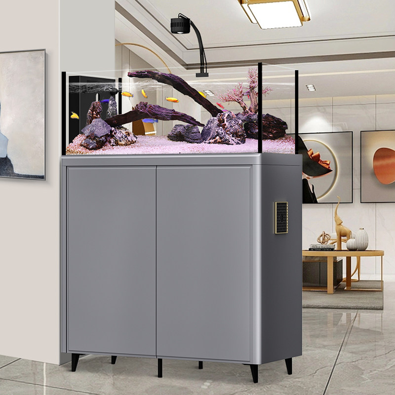 2025新款客厅溪流缸超白玻璃原生造景鱼缸中大型底过滤带一体柜子,宠物/宠物食品及用品,底柜/落地缸,淘宝优惠券,粉丝福利购,淘宝优惠卷