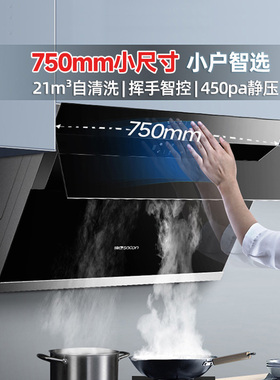 帅康8905S侧吸抽油烟机750mm长脱排家用厨房大吸力自动清洗小型宽