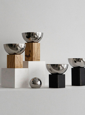 oroliving原创无火香薰精油托盘扩香石水晶石北欧摆件持久香氛座