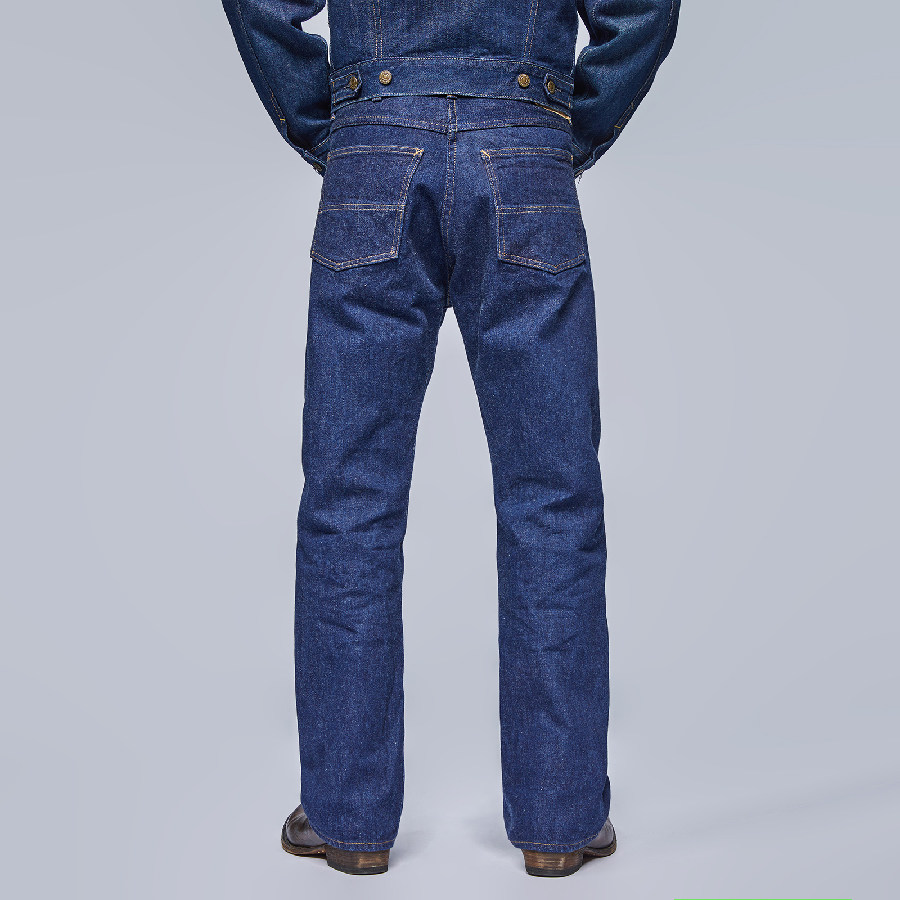 捭和(BAI-HE DENIM)T1905 大战直筒 新疆长绒棉 原色赤耳牛仔裤