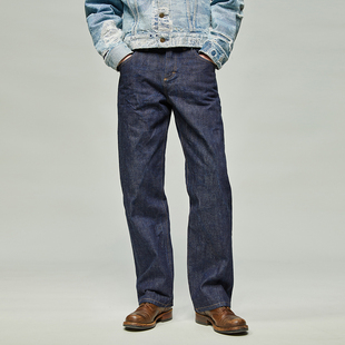 捭和 DENIM BAI 牛仔裤 复刻元 年Wrangler 咒 宽松廓形 金箍