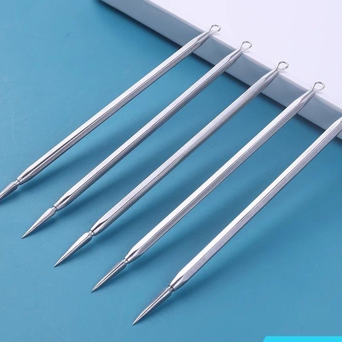 超细粉刺针套装细胞夹去黑头镊子神器刮闭口挑挤痘祛痘针清洁工具