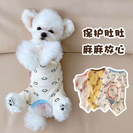 秋冬护肚猫咪狗狗四脚衣比熊衣服泰迪雪纳瑞防掉毛蓝猫无毛猫保暖