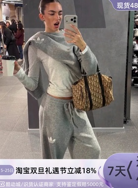 Adidas三叶草女子亲肤舒适运动针织长裤KS5960KS5961KF2534IL3817