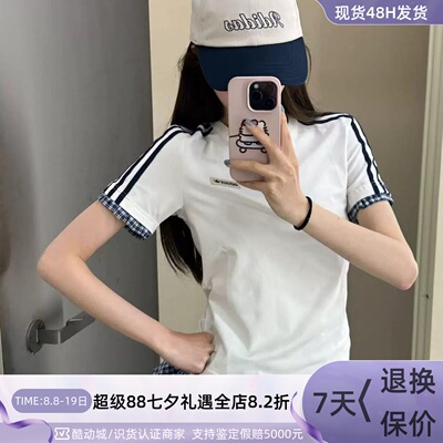 Adidas阿迪阿斯三叶草女修身T恤