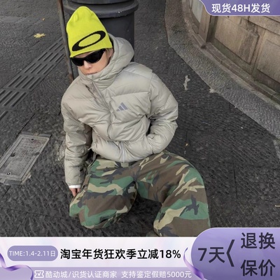 Adidas男子防风保暖舒适羽绒服