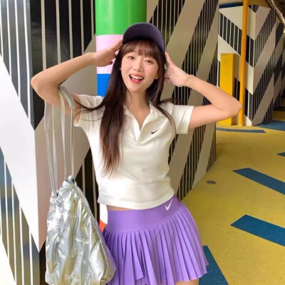 Nike耐克女夏季网球透气百褶短裙