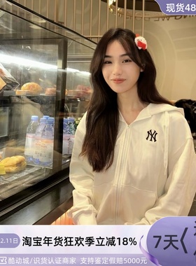 MLB男女同款防风保暖针织连帽外套3AWJM0544-3ATRB0151-3ATRB0144