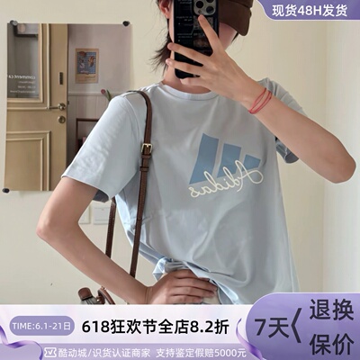 Adidas女子轻便印花运动短袖T恤
