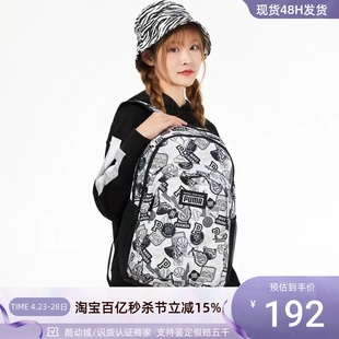 Puma Backpack男女涂鸦满印大容量双肩背包077301 彪马Academy