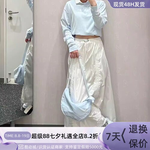 Nike耐克女韩系夏蕾丝抽绳半身裙