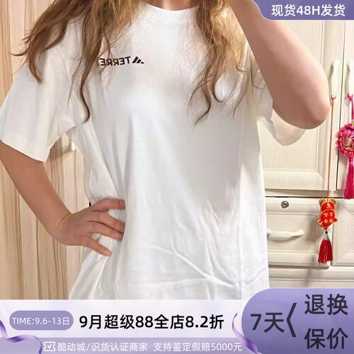 Adidas阿迪达斯男纯棉宽松短袖
