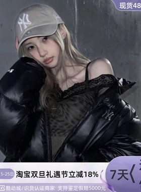 MLB女子防风保暖舒适短款立领羽绒服3FDJB2056-3FDJB0336