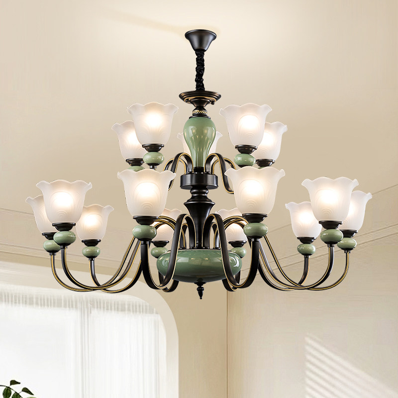 轻法式吊灯客厅主灯美式乡村复古酒店房间灯民宿农庄包间餐厅吊灯,家装灯饰光源,客厅吊灯,淘宝优惠券,粉丝福利购,淘宝优惠卷