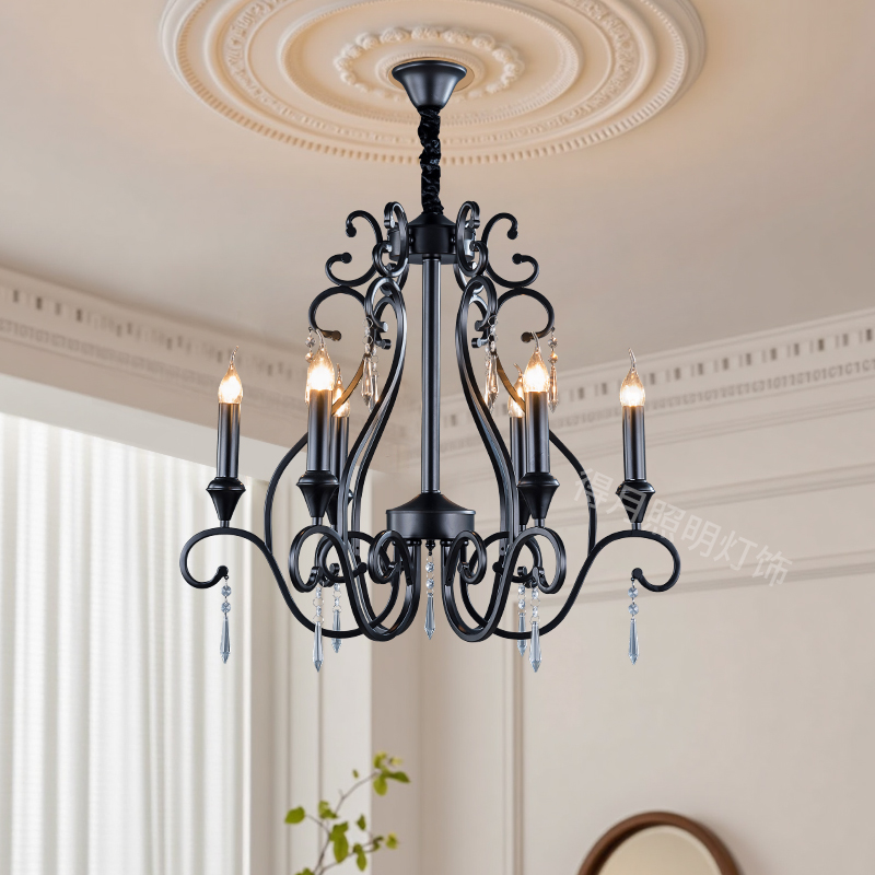 蜡烛灯服装店乡村田园风餐厅吊灯