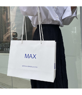 定做女装服装店袋子订做纸袋子定制高档韩国纸质可印logo批发包邮