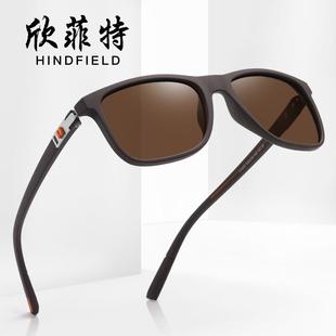 偏光太阳镜弹簧腿磨砂框架墨镜男1.1偏光眼镜 个性 潮流男士
