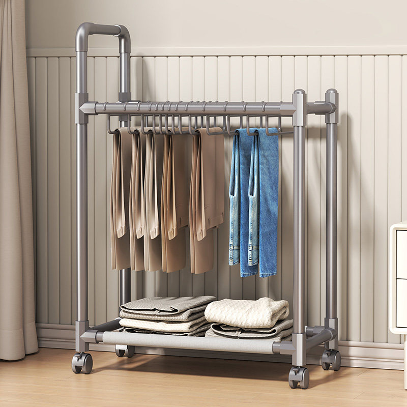 裤架简易落地单双层架可移动衣架
