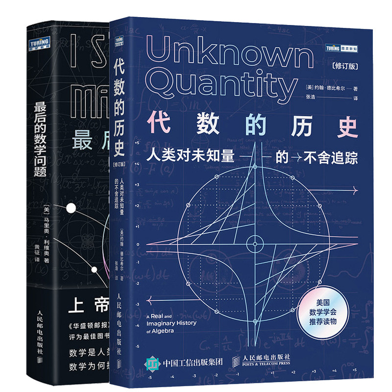 数学问题+代数的历史 人类对未知量的不舍追踪 修订版 代数学历史虚实 代数基本知识的数学入门书数学家的趣味故事集书