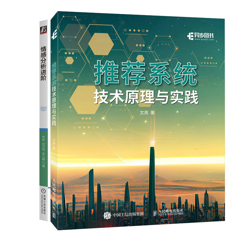 推荐系统技术原理与实践+情感分析进书籍