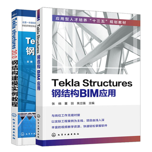 Tekla Structures钢结构BIM应用+TeklaStructures20.0钢结构建模实例教程共2本 钢结构详图设计书 tekla软件教程装配式钢结构书籍