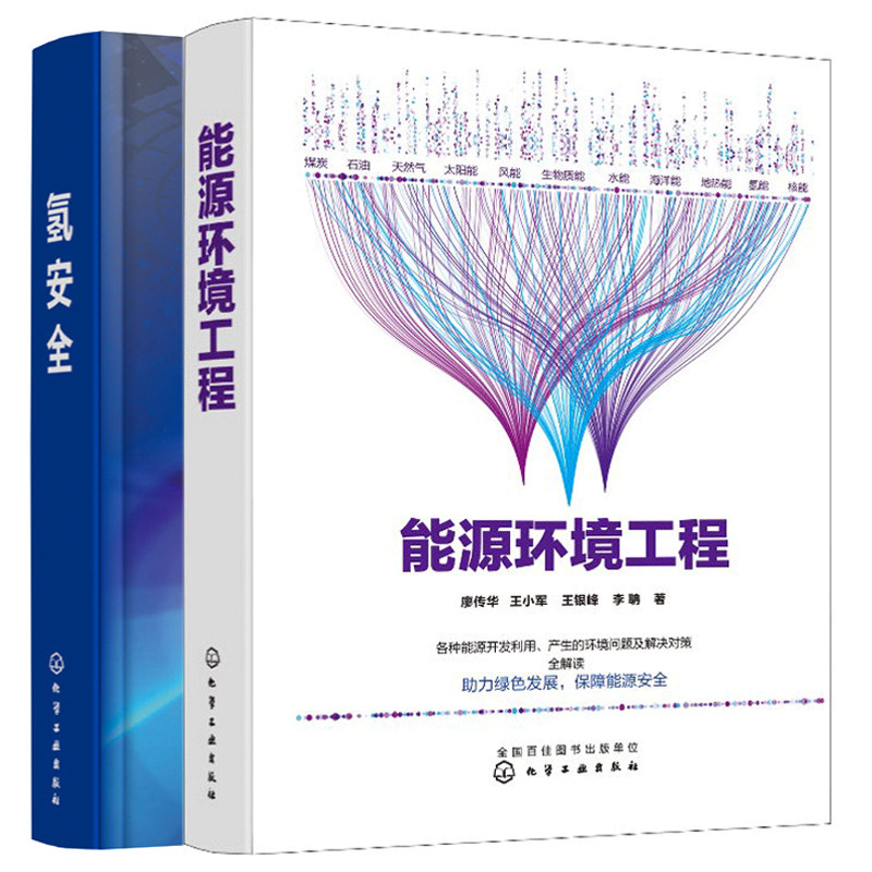 能源环境工程+氢能利用关键技术系列 氢安全 2册 氢气利用过程中的安全原理策略 氢制取储运应用和氢能基础设施氢安全基础知识书籍