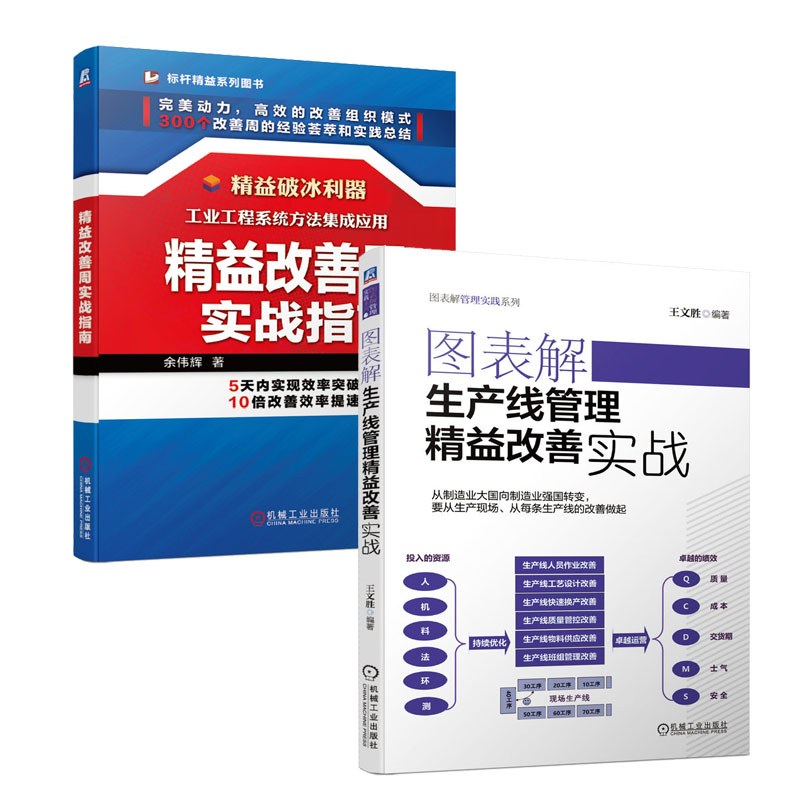 图表解生产线管理益实战 王文胜+益周实战指南书籍
