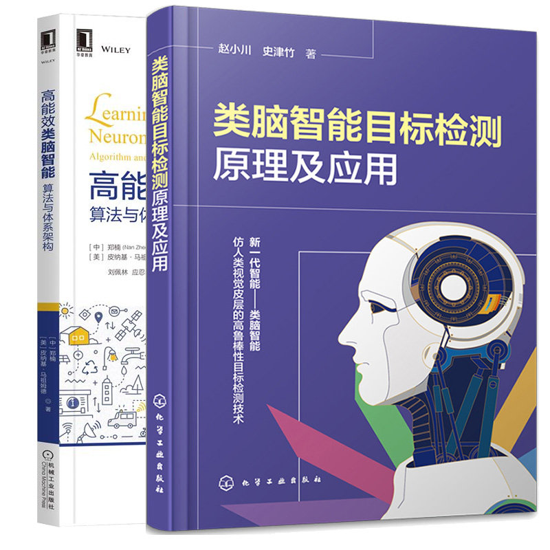 类脑智能目标检测原理及应用+高能效类脑智能 算法与体系架构 2本图书籍