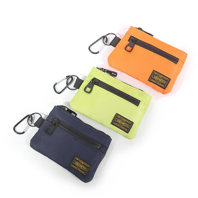 潮流时尚男女小挂包牛津布工装风零钱包休闲百搭简约钥匙扣包卡包