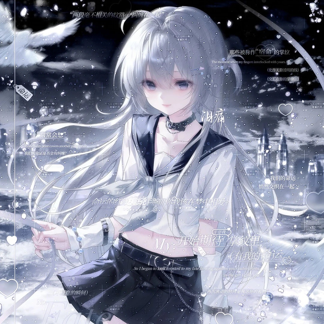 打包97张 领域01扭蛋11期 情侣动漫插画头像原创圈 高清无水印