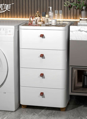 42/52CM卫生间落地置物架浴室防水收纳柜洗手间马桶边夹缝置物柜