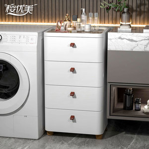 42/52CM卫生间落地置物架浴室防水收纳柜洗手间马桶边夹缝置物柜