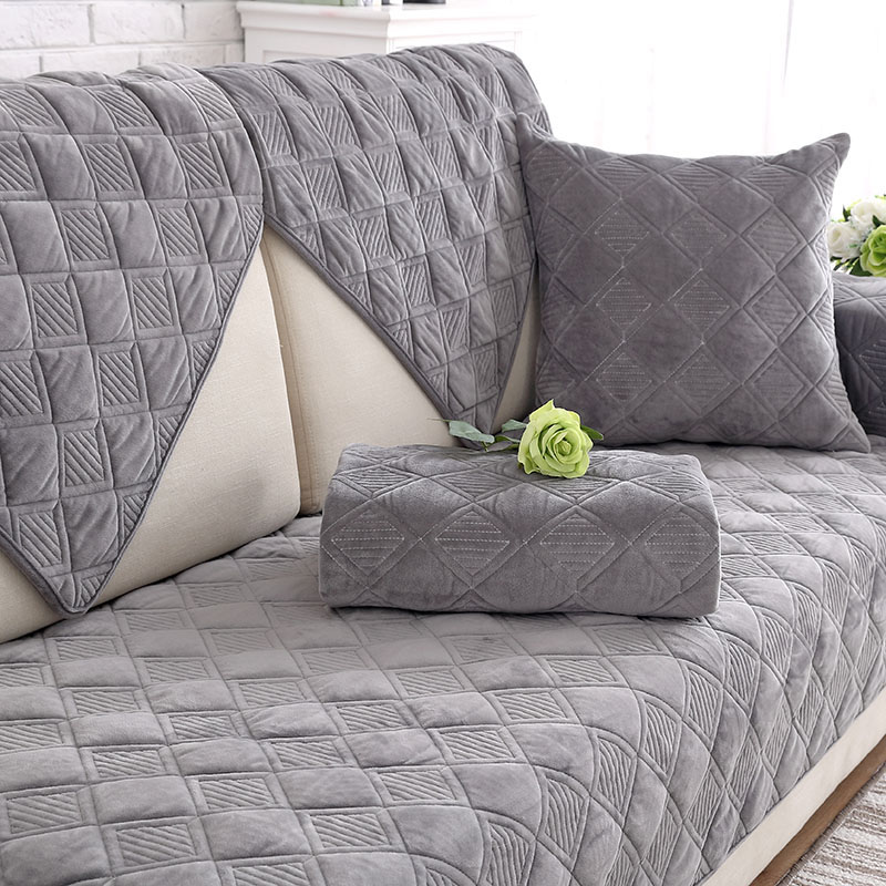 四季通用坐垫毛绒防滑北欧