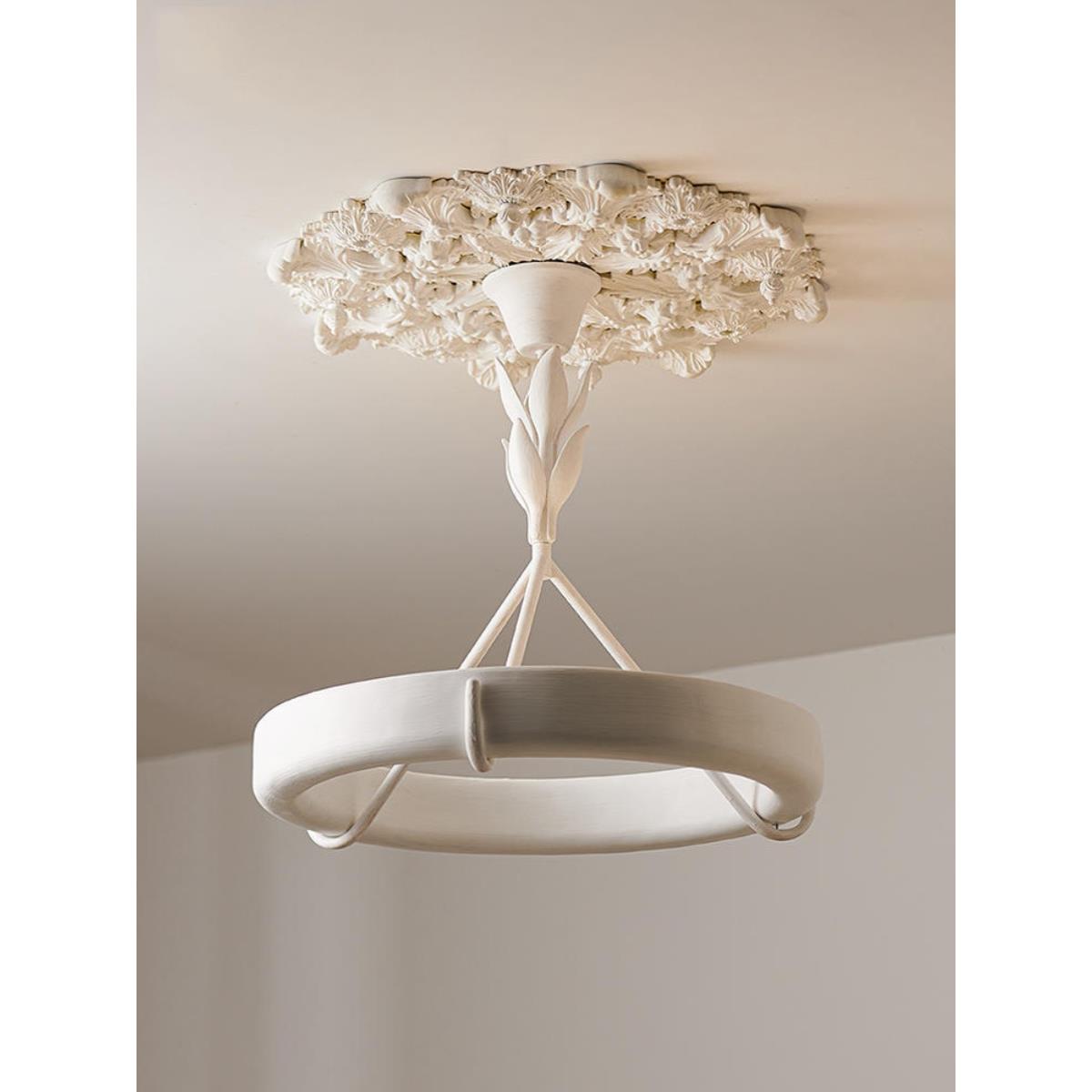 设计师复古别墅卧室餐厅奶油灯法式Athena Calderone石膏客厅吊灯