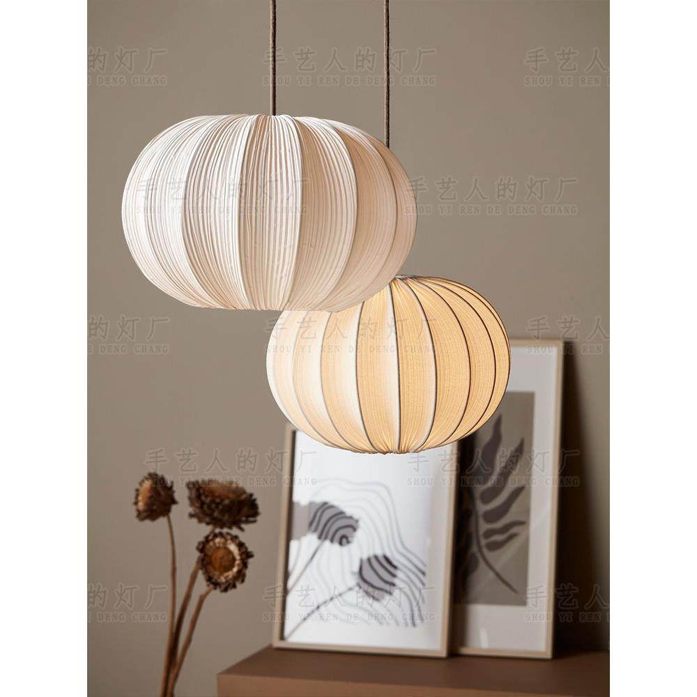 日式高级感餐厅侘寂客厅卧室民宿禅意茶室饭店奶油风中古布艺吊灯,家装灯饰光源,餐厅吊灯,淘宝优惠券,粉丝福利购,淘宝优惠卷